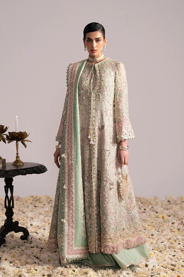 MINT GREEN EMBROIDERED clothing in white, gold, yellow, pink, lilac…